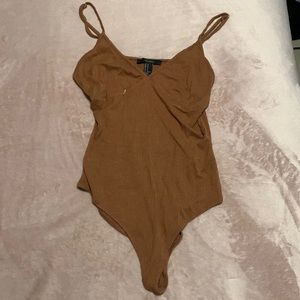 Brown body suits with adjustable straps